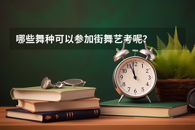 哪些舞种可以参加街舞艺考呢？