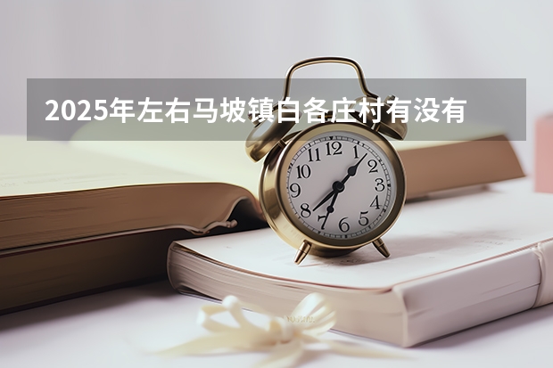 2025年左右马坡镇白各庄村有没有什么拆迁计划
