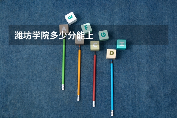 潍坊学院多少分能上